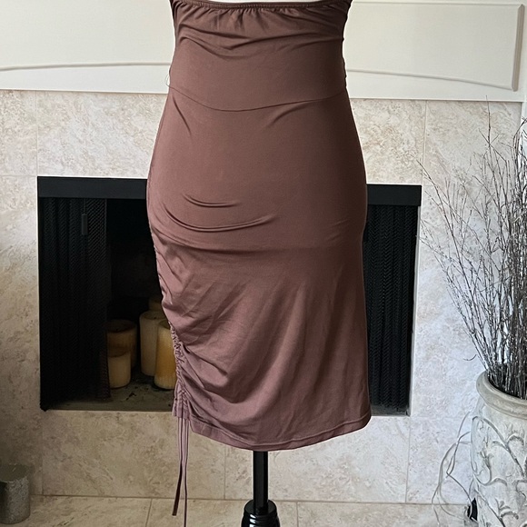 Bodycon Criss Cross Halter Mini Dress, NWOT, Size Large - Picture 9 of 12